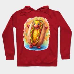 Hot Dog Anime Face Hoodie